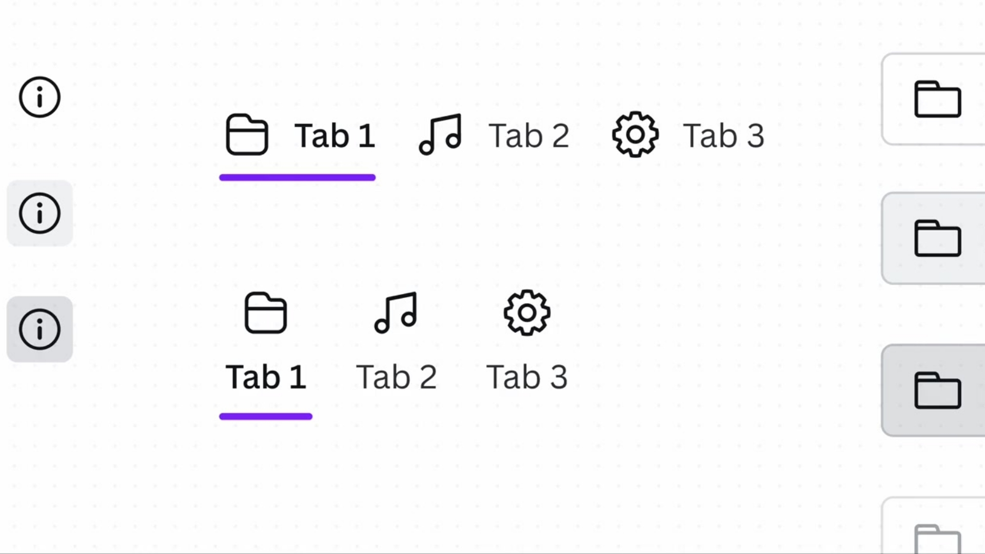 subset of components in the UI kit