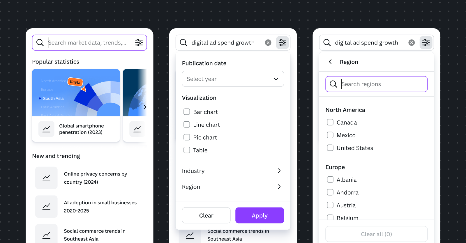 Example task flow